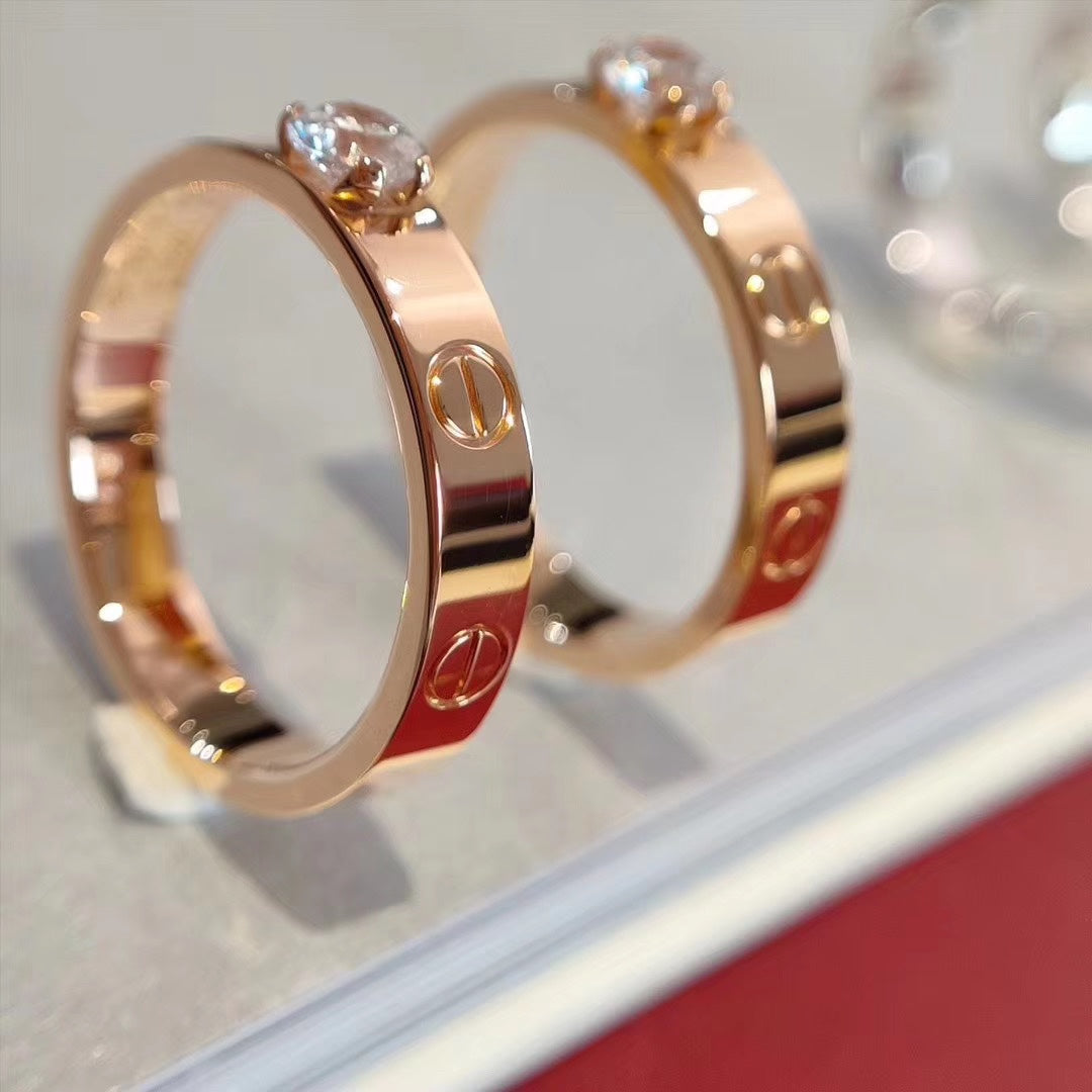 [Liorra]LOVE RING 3.6MM 1 BIG DIAMOND