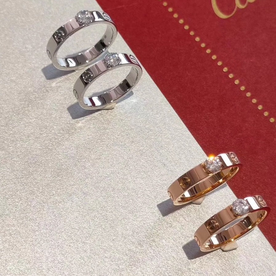 [Liorra]LOVE RING 3.6MM 1 BIG DIAMOND