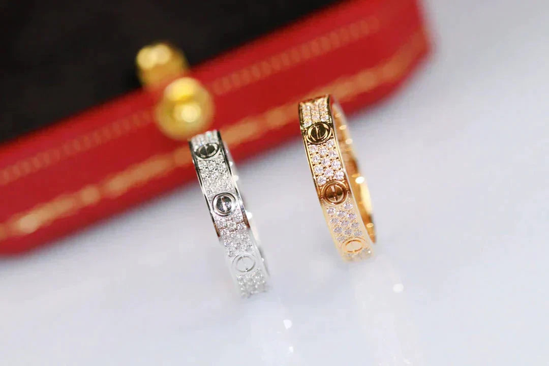 [Liorra]LOVE RING 3.6MM DIAMOND PAVED