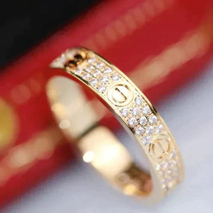 [Liorra]LOVE RING 3.6MM DIAMOND PAVED
