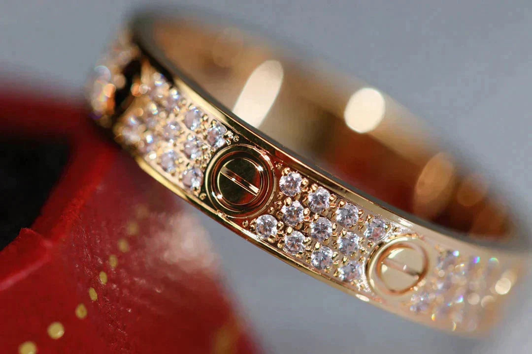[Liorra]LOVE RING 3.6MM DIAMOND PAVED