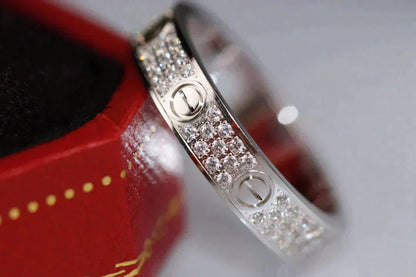 [Liorra]LOVE RING 3.6MM DIAMOND PAVED