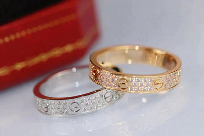 [Liorra]LOVE RING 3.6MM DIAMOND PAVED