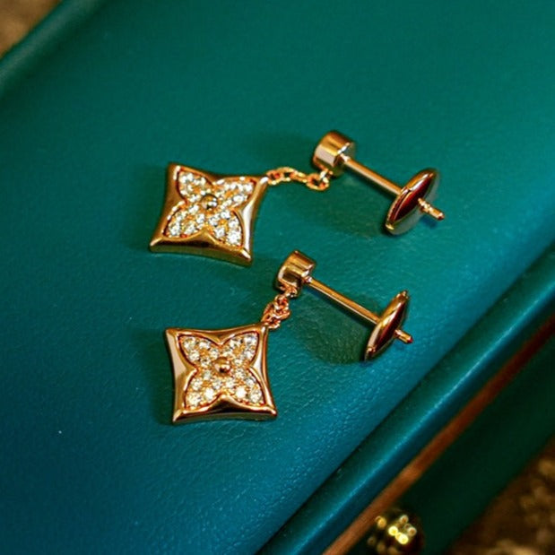 [Liorra]STAR DIAMONDS EARRINGS GOLD