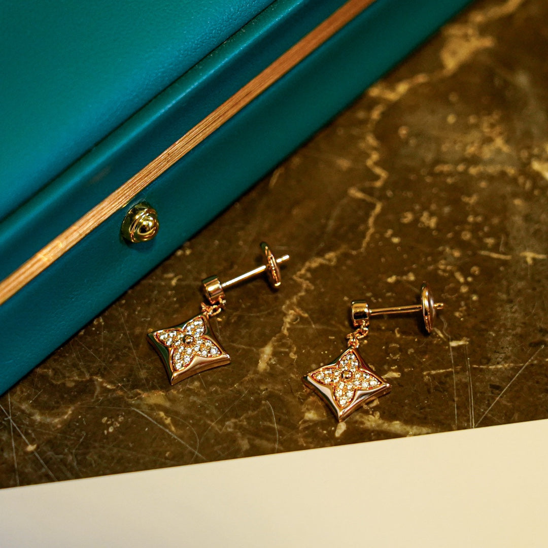 [Liorra]STAR DIAMONDS EARRINGS GOLD