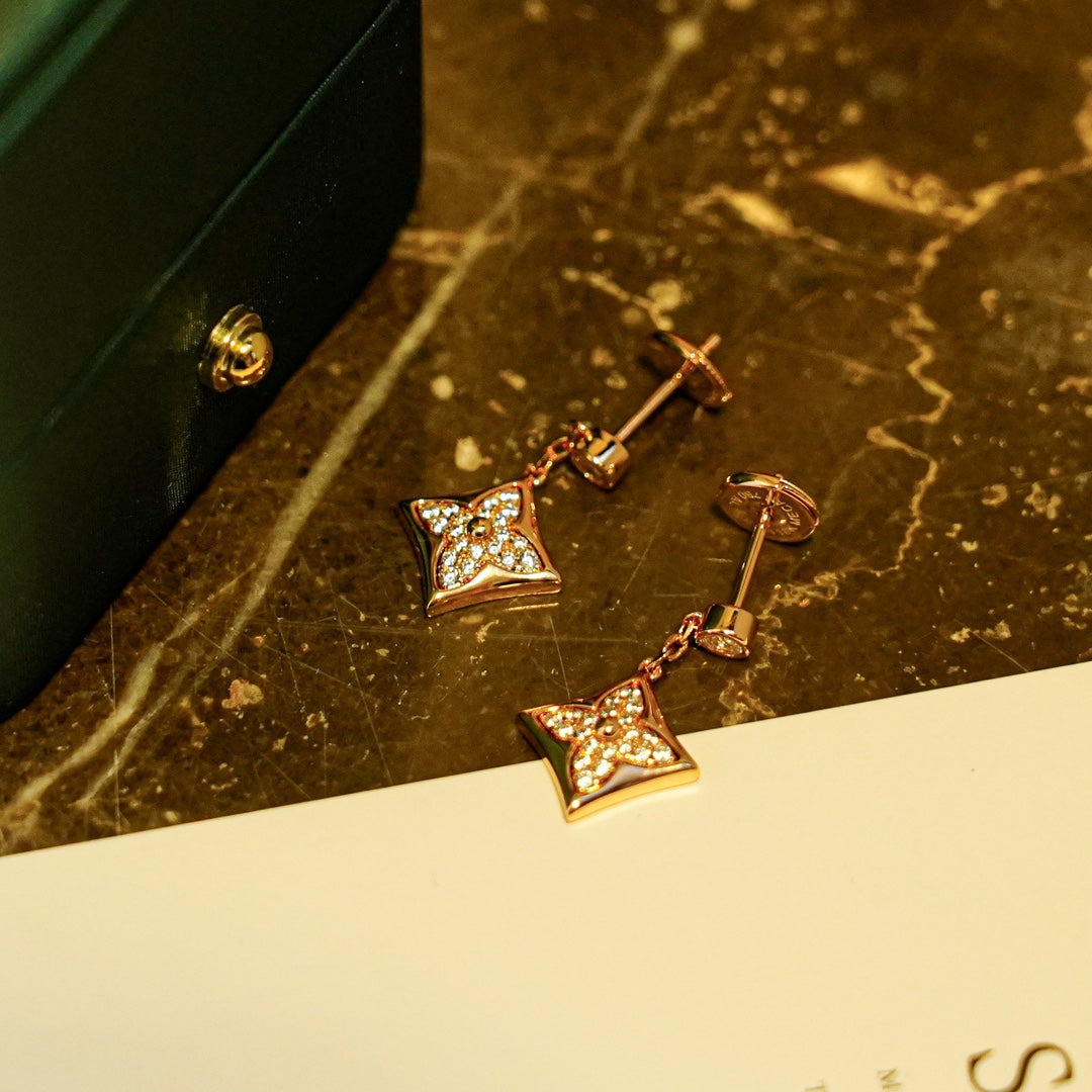 [Liorra]STAR DIAMONDS EARRINGS GOLD