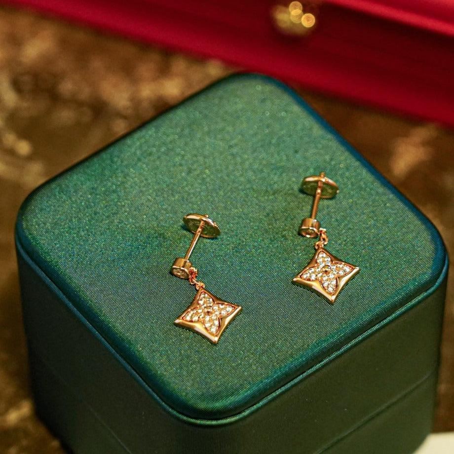 [Liorra]STAR DIAMONDS EARRINGS GOLD