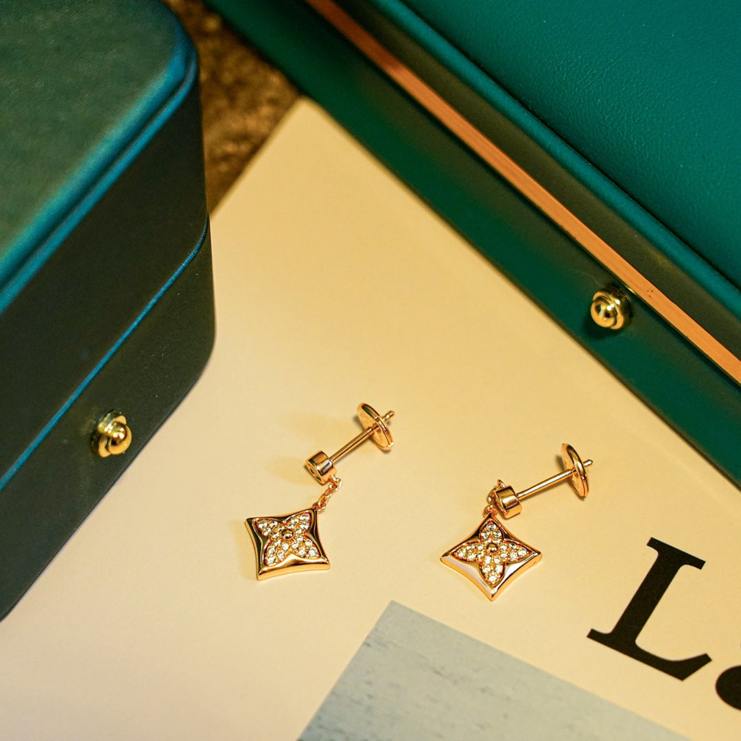 [Liorra]STAR DIAMONDS EARRINGS GOLD