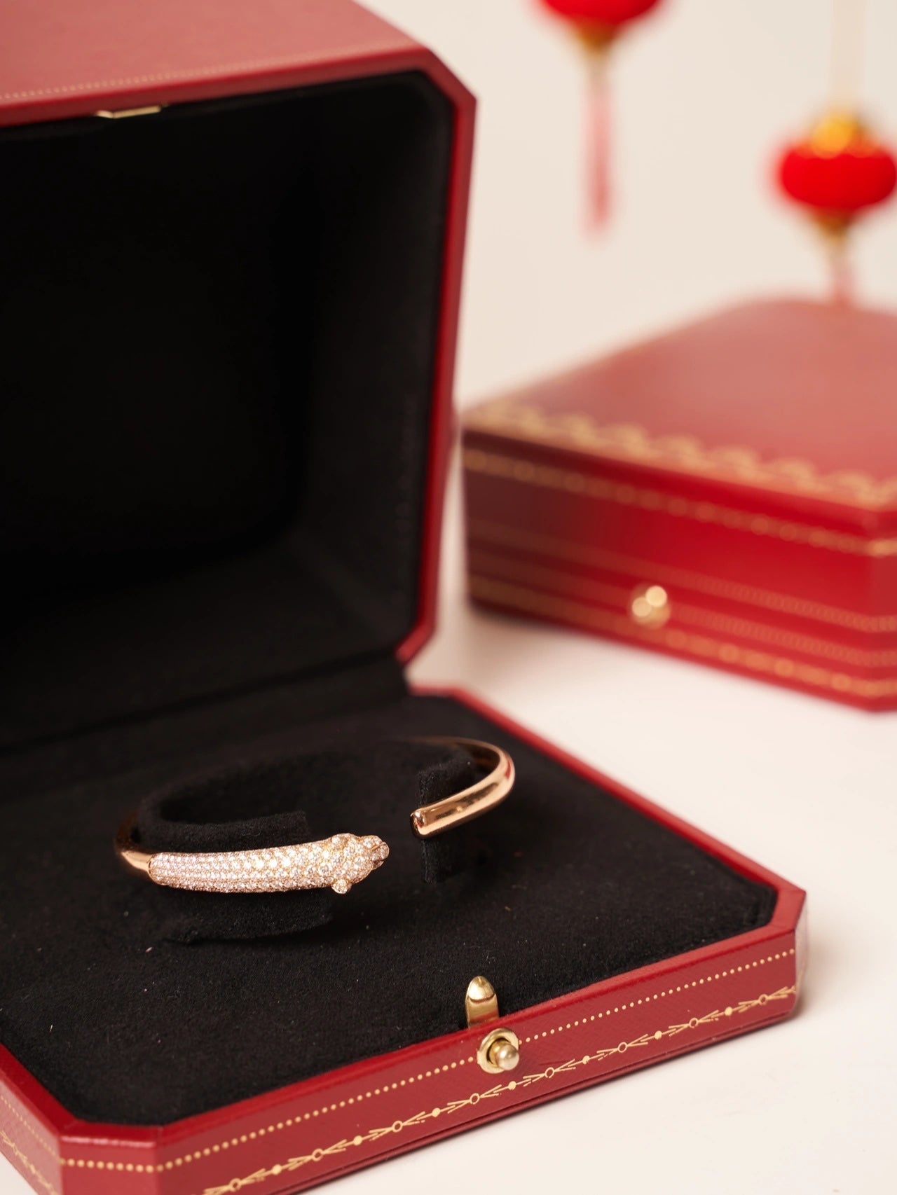 [Liorra]PANTHERE Liorra GOLD DIAMOND OPEN BRACELET