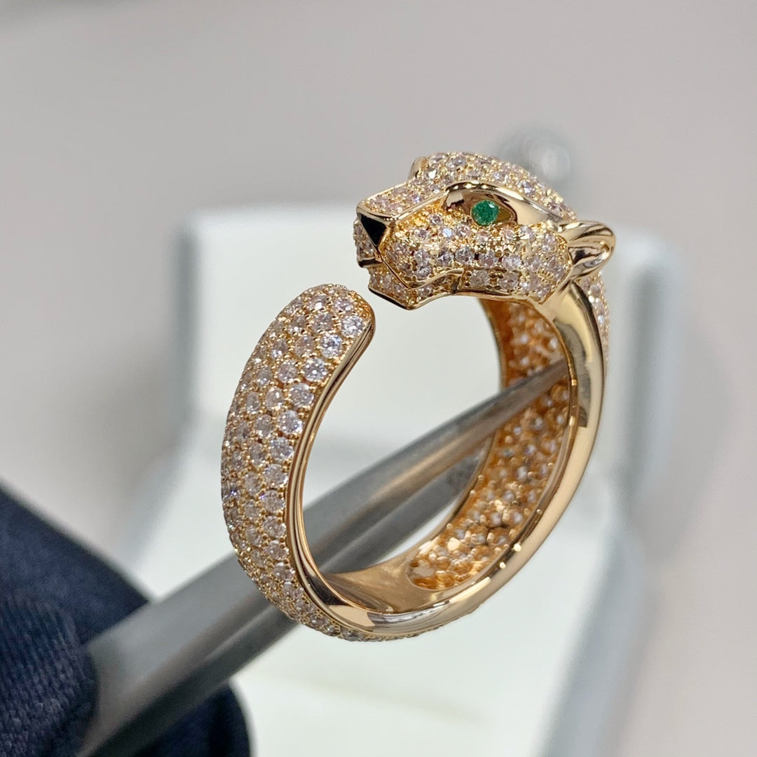 [Liorra]PANTHERE PINK GOLD DIAMOND RING