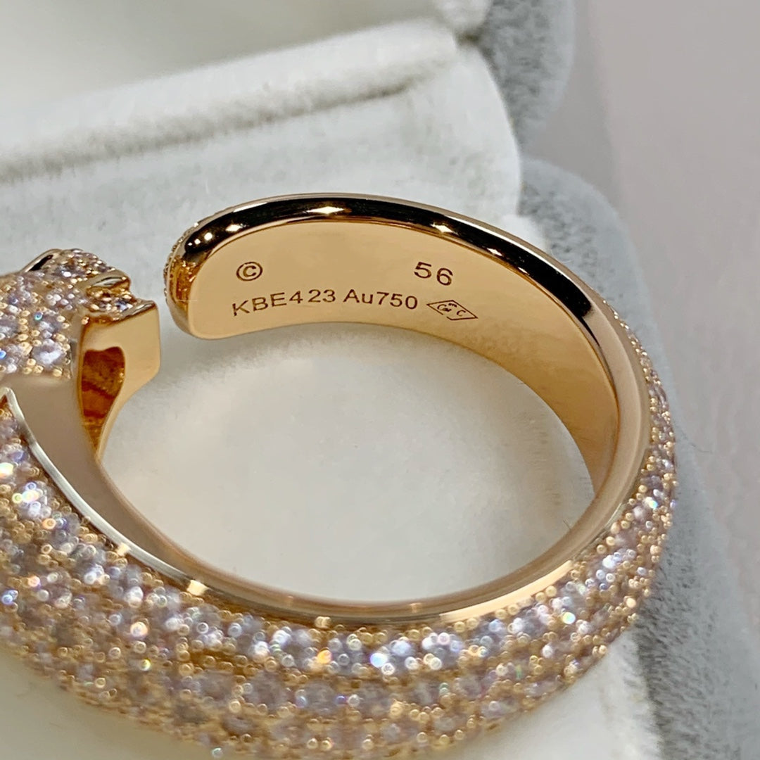 [Liorra]PANTHERE PINK GOLD DIAMOND RING