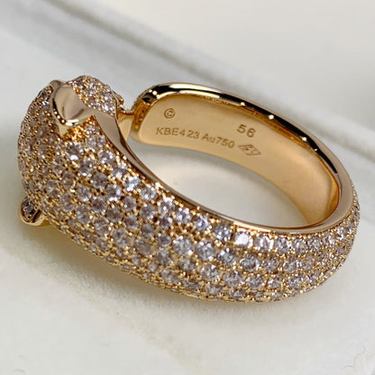 [Liorra]PANTHERE PINK GOLD DIAMOND RING