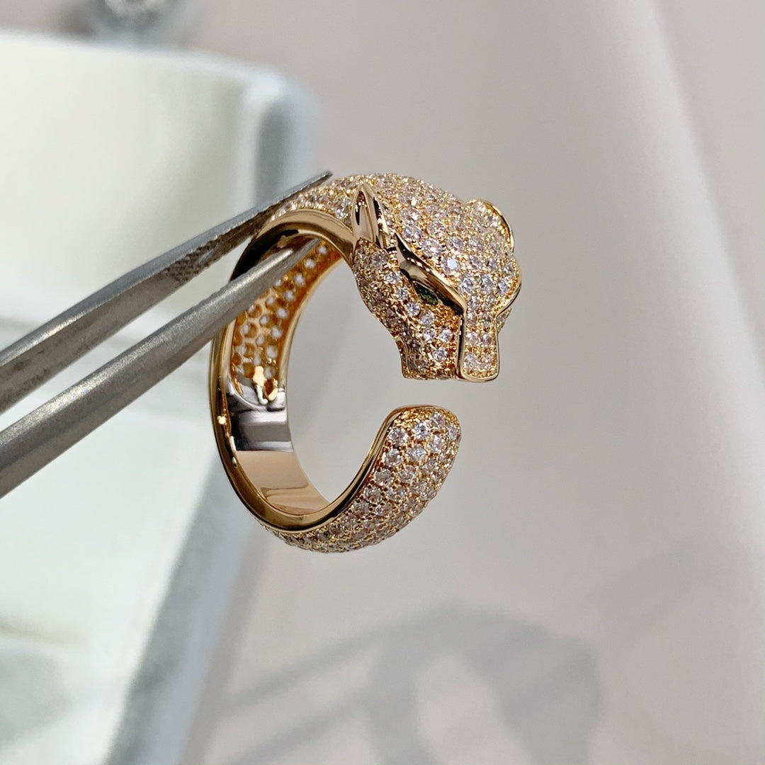 [Liorra]PANTHERE PINK GOLD DIAMOND RING