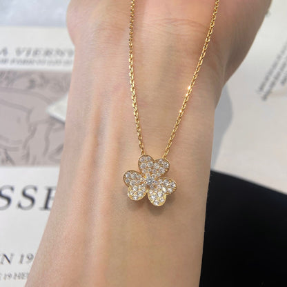 [Liorra]FLOWER DIAMOND NECKLACE