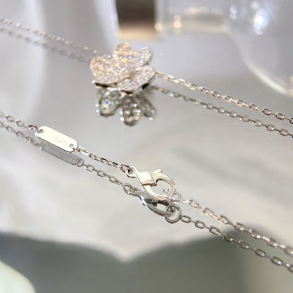 [Liorra]FLOWER DIAMOND NECKLACE