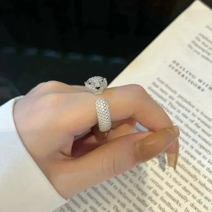 [Liorra]PANTHERE 5.5MM ALL DIAMOND RING