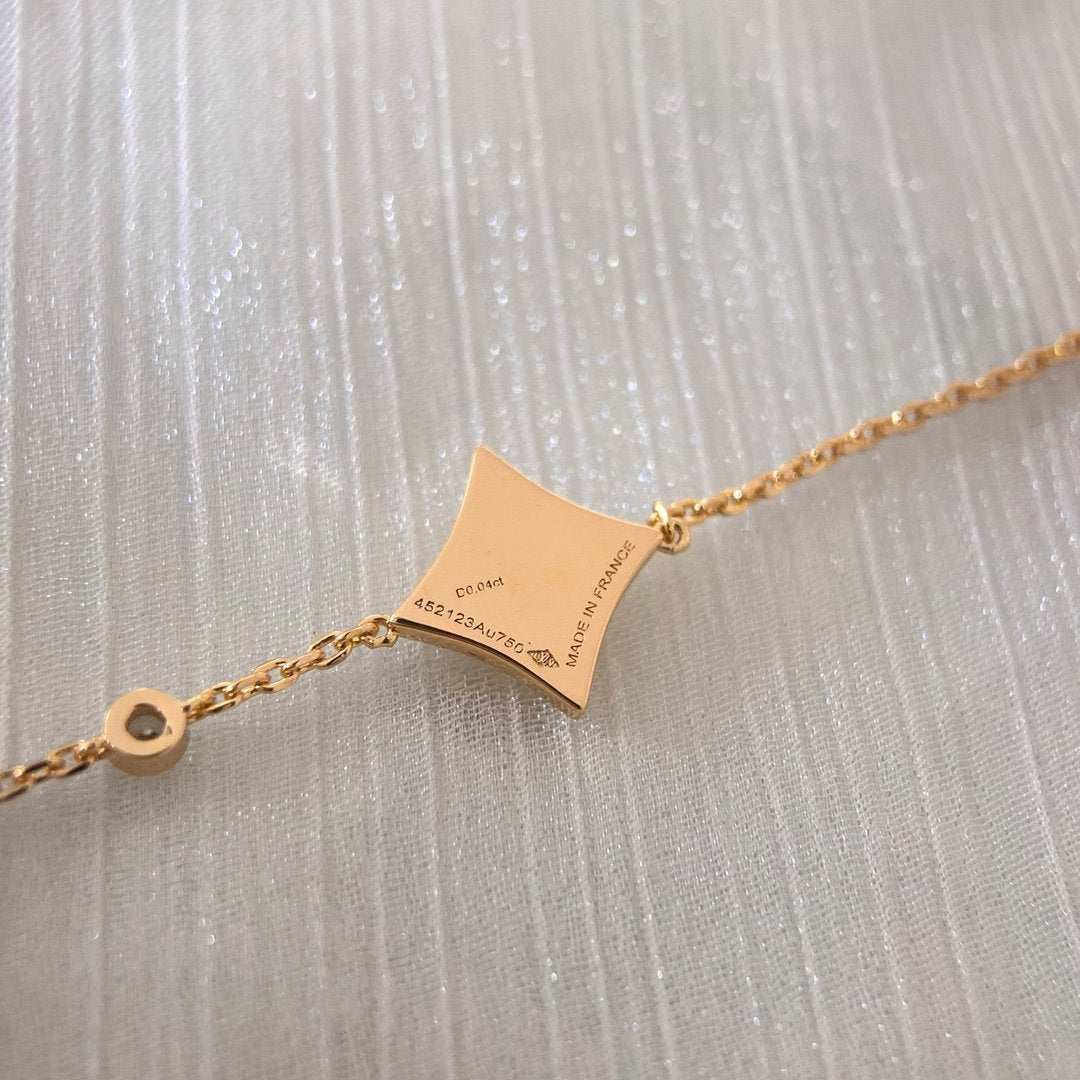 [Liorra]COLOR STAR CARNELIAN PINK GOLD DIAMOND BRACELET