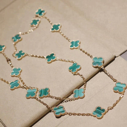 [Liorra]CLOVER 20 MOTIFS MALACHITE GOLD