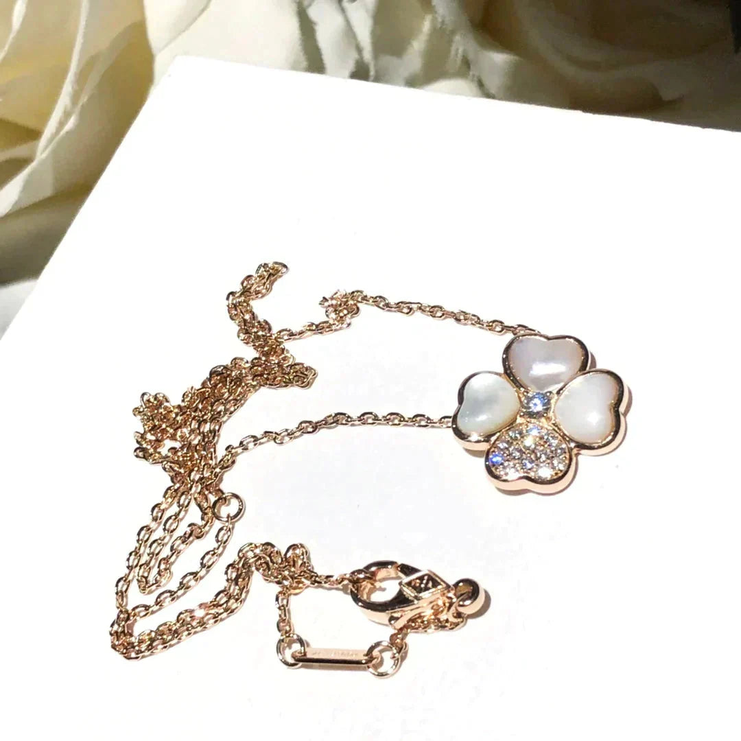 [Liorra]CLOVER MOP DIAMOND Liorra GOLD NECKLACE