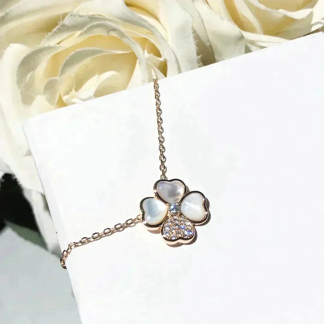 [Liorra]CLOVER MOP DIAMOND Liorra GOLD NECKLACE