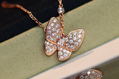 [Liorra]BUTTERFLY DIAMOND NECKLACE