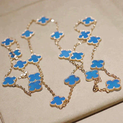 [Liorra]CLOVER 20 MOTIFS TURQUOISE GOLD