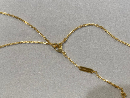 [Liorra]CLOVER 25MM NECKLACE GOLD CARNELIAN