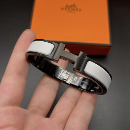 [Liorra]H BRACELET 12MM BLACK WHITE CERAMIC