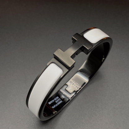 [Liorra]H BRACELET 12MM BLACK WHITE CERAMIC