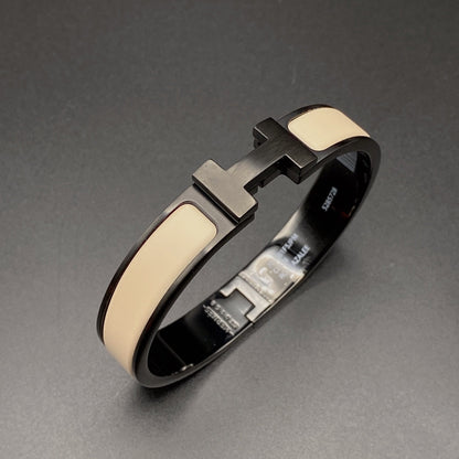 [Liorra]H BRACELET 12MM BLACK BEIGE CERAMIC