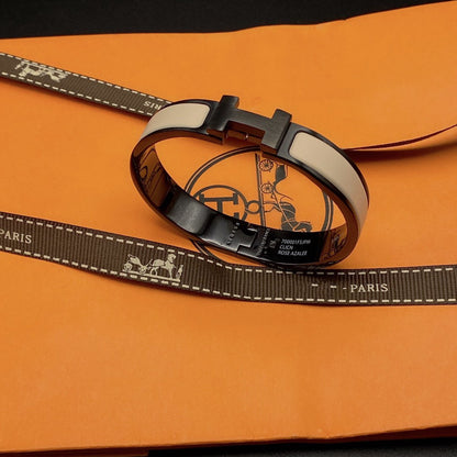 [Liorra]H BRACELET 12MM BLACK BEIGE CERAMIC