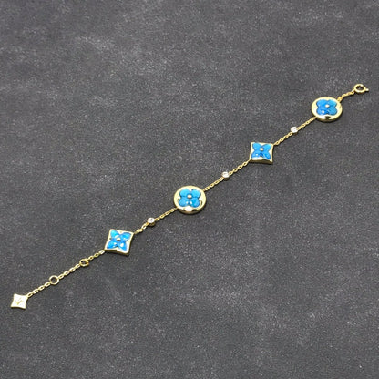 [Liorra]STAR AND SUN TURQUOISE 4 MOTIFS 3 DIAMONDS
