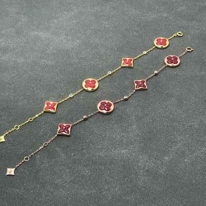 [Liorra]STAR AND SUN CARNELIAN 4 MOTIFS 3 DIAMONDS