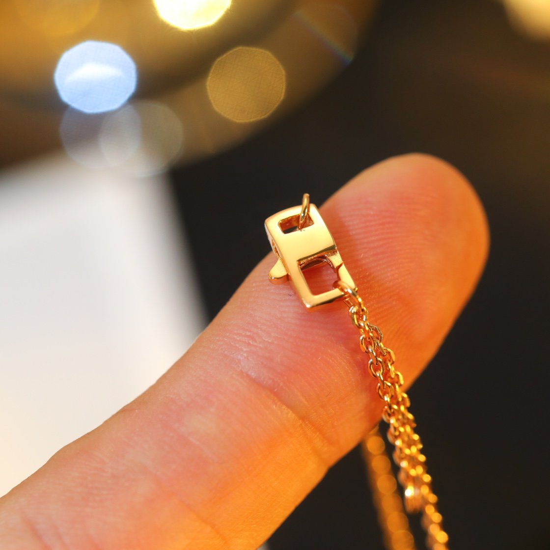 [Liorra]STAR AND SUN DIAMOND PINK GOLD NECKLACE