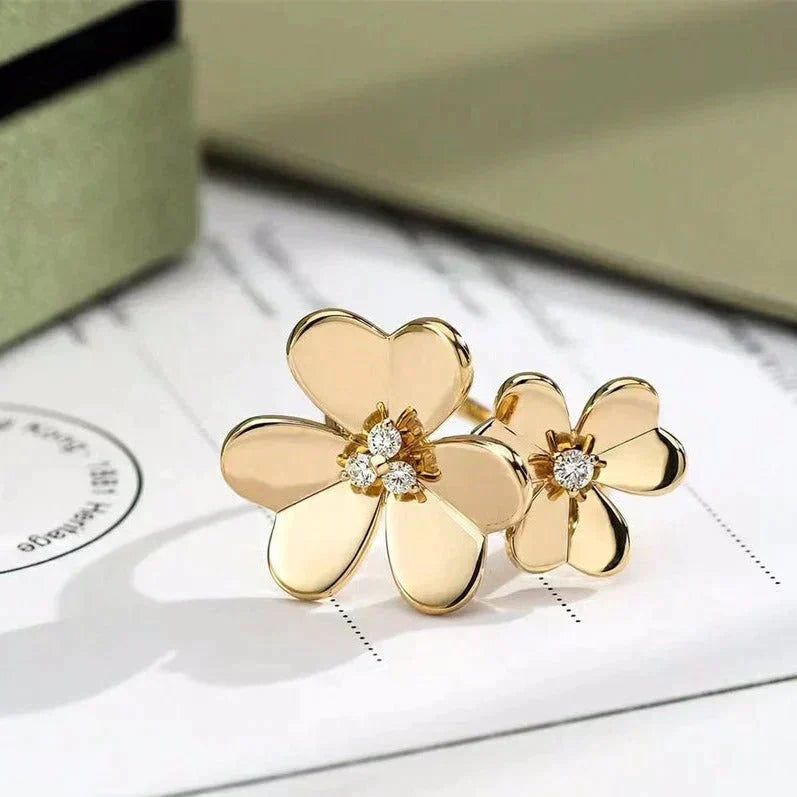 [Liorra]CLOVER COMOS GOLD DIAMOND RING