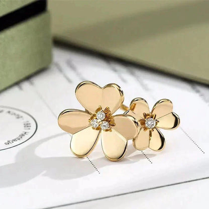 [Liorra]CLOVER COMOS GOLD DIAMOND RING