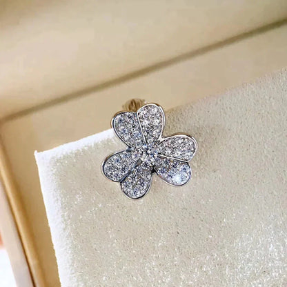 [Liorra]CLOVER COMOS DIAMOND EARRINGS SILVER