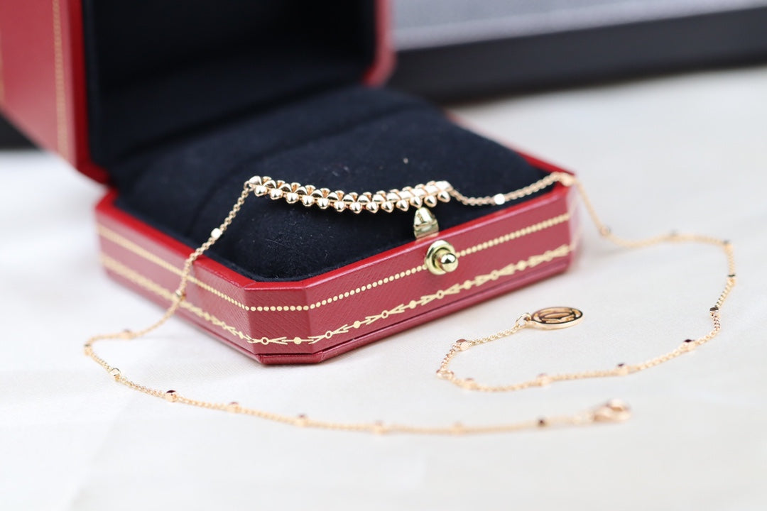 [Liorra]CLASH PINK GOLD NECKLACE
