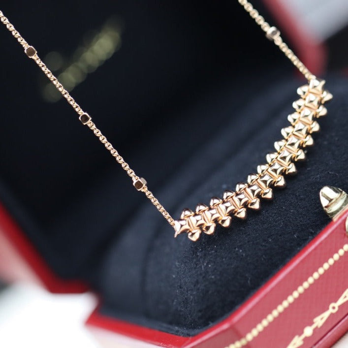 [Liorra]CLASH PINK GOLD NECKLACE