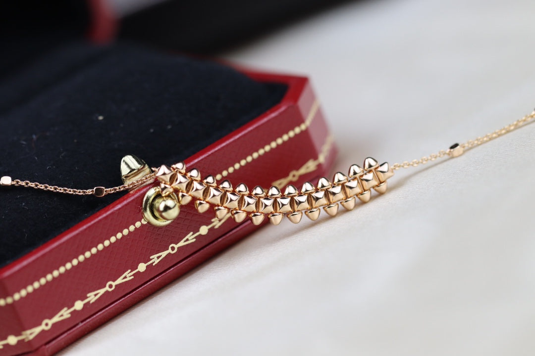 [Liorra]CLASH PINK GOLD NECKLACE