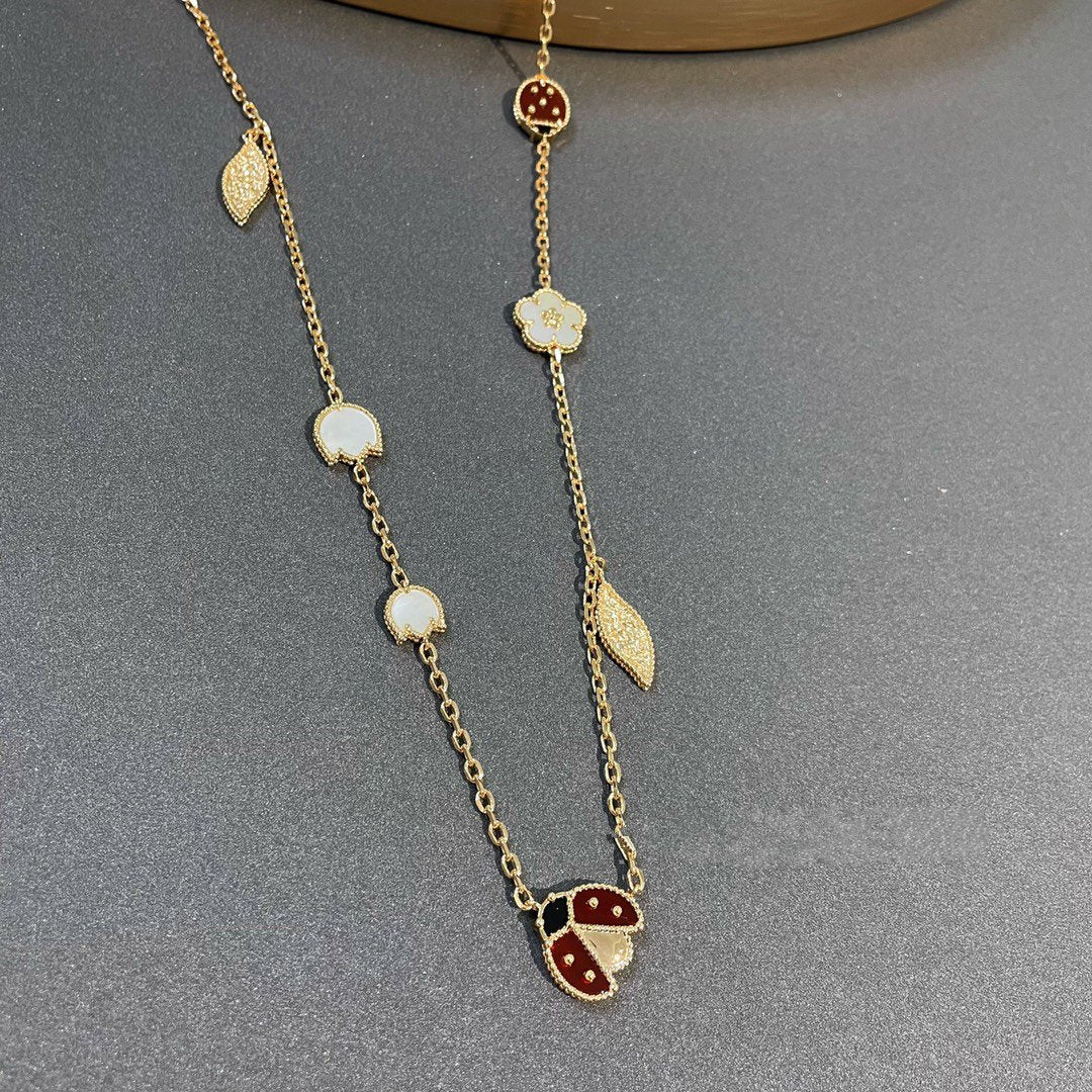 [Liorra]LUCKY SPRING 15 MOTIFS GOLD NECKLACE