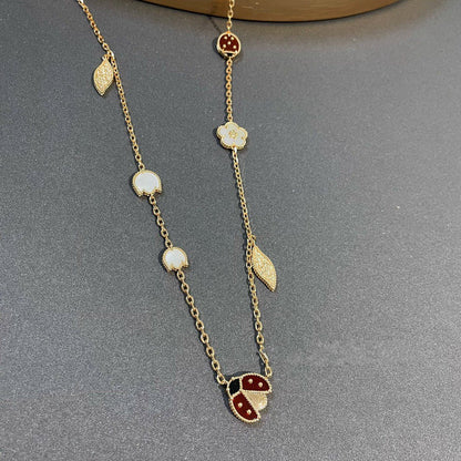 [Liorra]LUCKY SPRING 15 MOTIFS GOLD NECKLACE