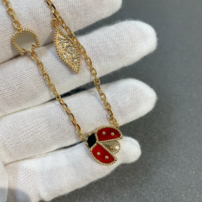 [Liorra]LUCKY SPRING 15 MOTIFS GOLD NECKLACE
