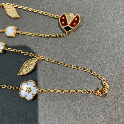 [Liorra]LUCKY SPRING 15 MOTIFS GOLD NECKLACE