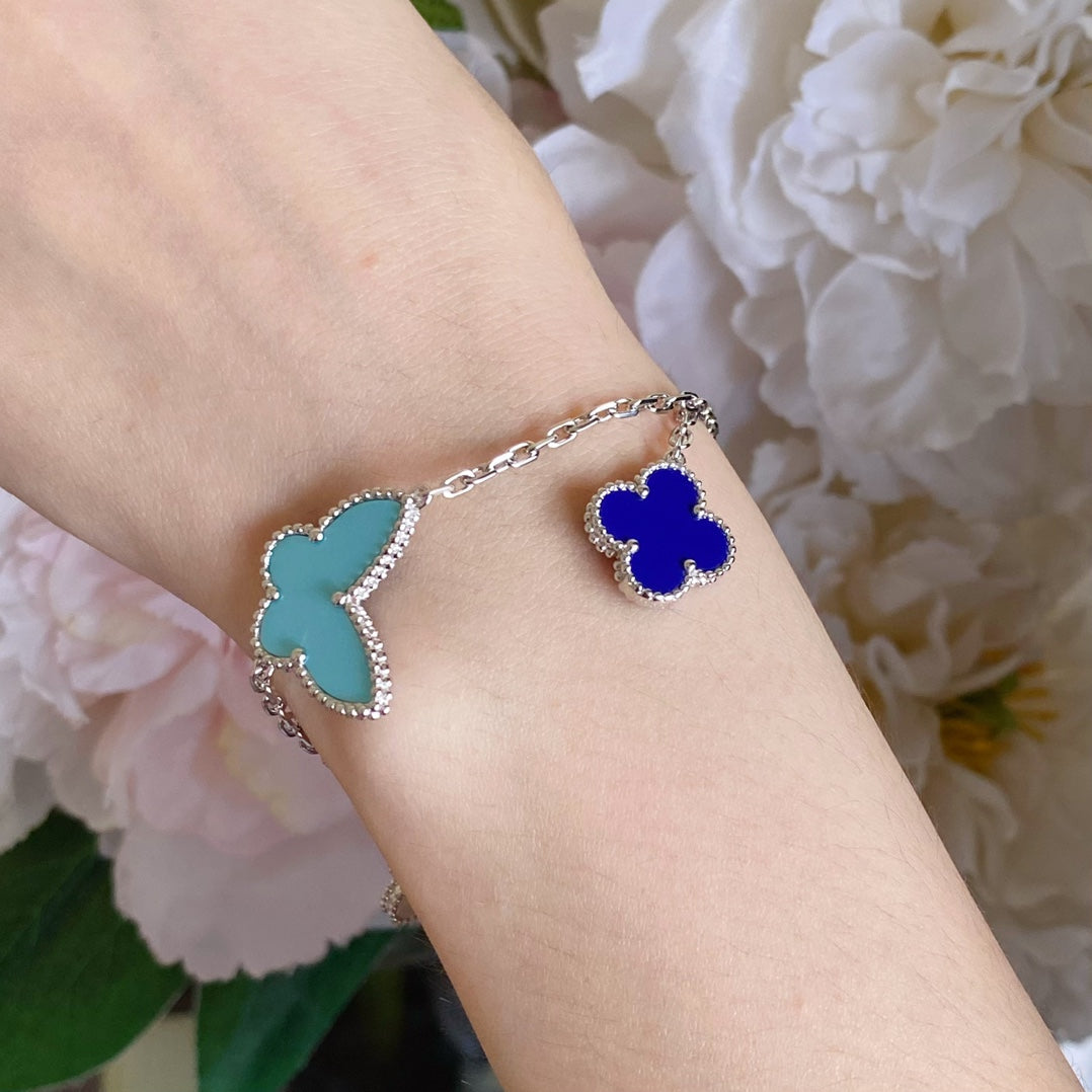 [Liorra]LUCKY SPRING SILVER BRACELET 4 MOTIF