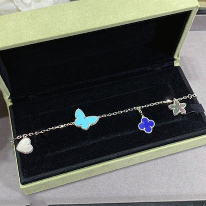 [Liorra]LUCKY SPRING SILVER BRACELET 4 MOTIF