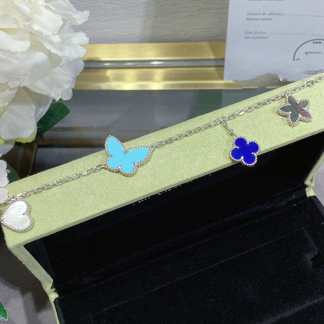 [Liorra]LUCKY SPRING SILVER BRACELET 4 MOTIF