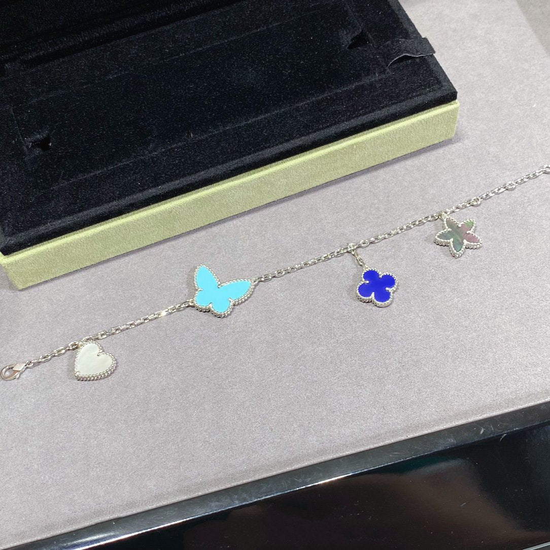 [Liorra]LUCKY SPRING SILVER BRACELET 4 MOTIF