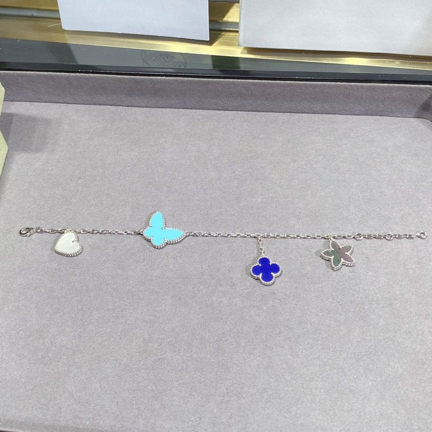 [Liorra]LUCKY SPRING SILVER BRACELET 4 MOTIF