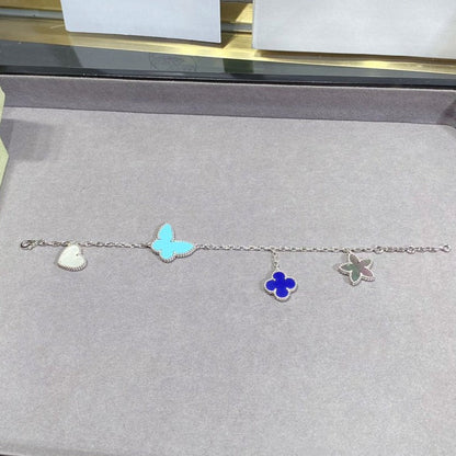 [Liorra]LUCKY SPRING SILVER BRACELET 4 MOTIF
